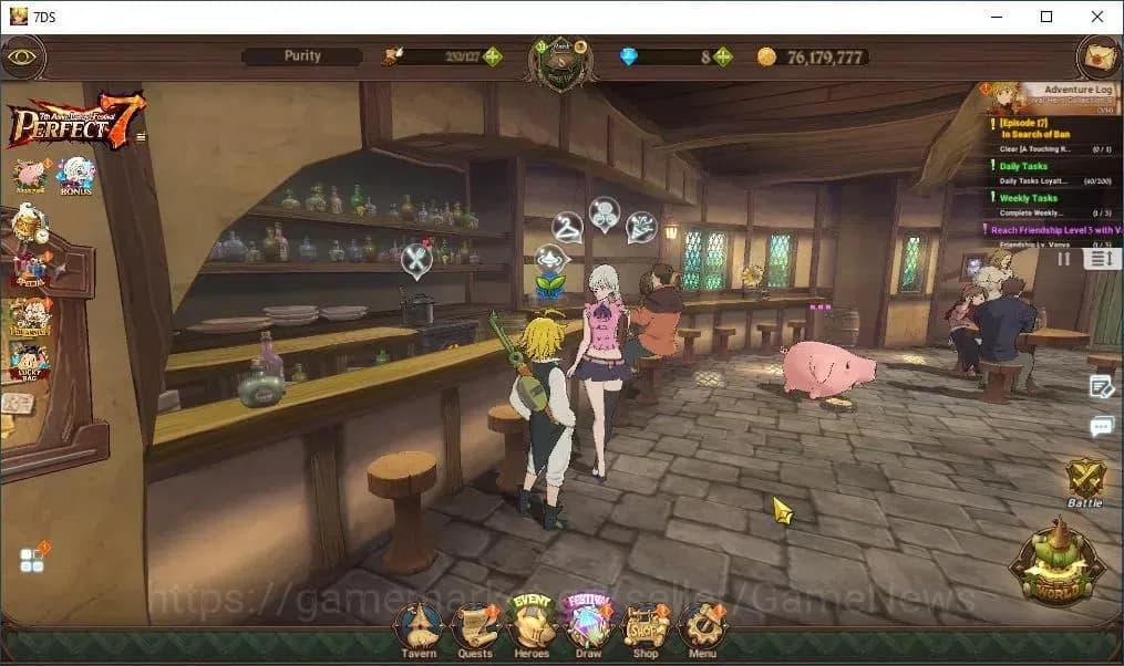The Seven Deadly Sins: Grand Cross Accounts Asia|345K CC|1 LR + 5 UR|Elizabeth,Nemesis Melioda image 1