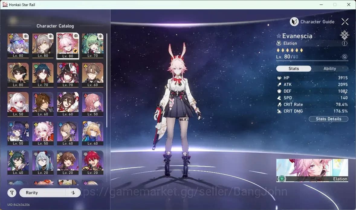 Honkai Star Rail Accounts Asia | TL 65|Evanescia+Sign|Dan Heng PT|Silver Wol image 14