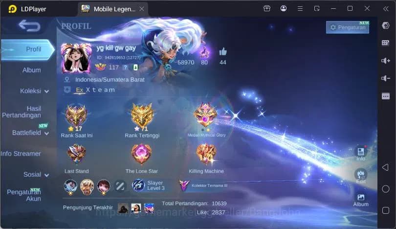 Mobile Legends: Bang Bang Accounts GLOBAL|Hero 132|Skin 253|Kof Aurora,Prime Beatrix, image 1