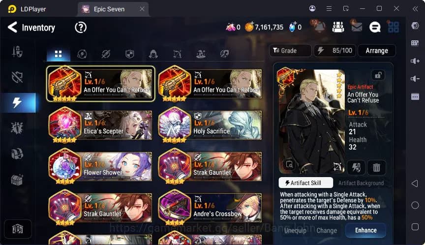 Epic Seven Accounts Global | LOTS | Tieria | Astromancer Elena | Vildr image 10