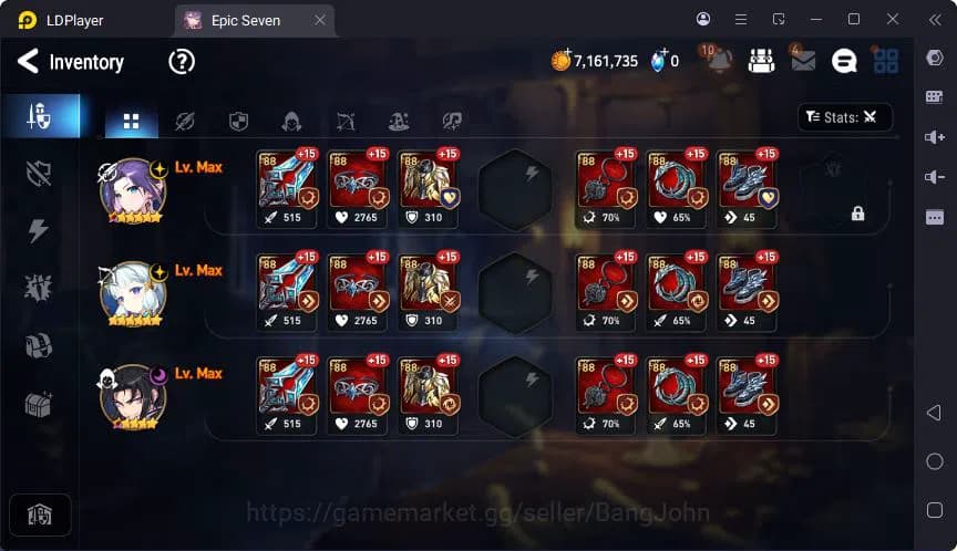 Epic Seven Accounts Global | LOTS | Tieria | Astromancer Elena | Vildr image 12