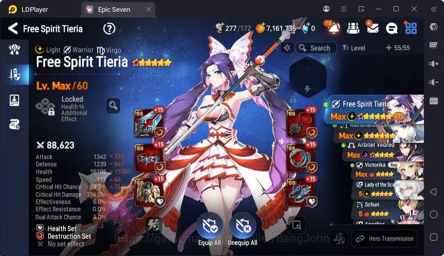 Epic Seven Accounts Global | LOTS | Tieria | Astromancer Elena | Vildr image 13