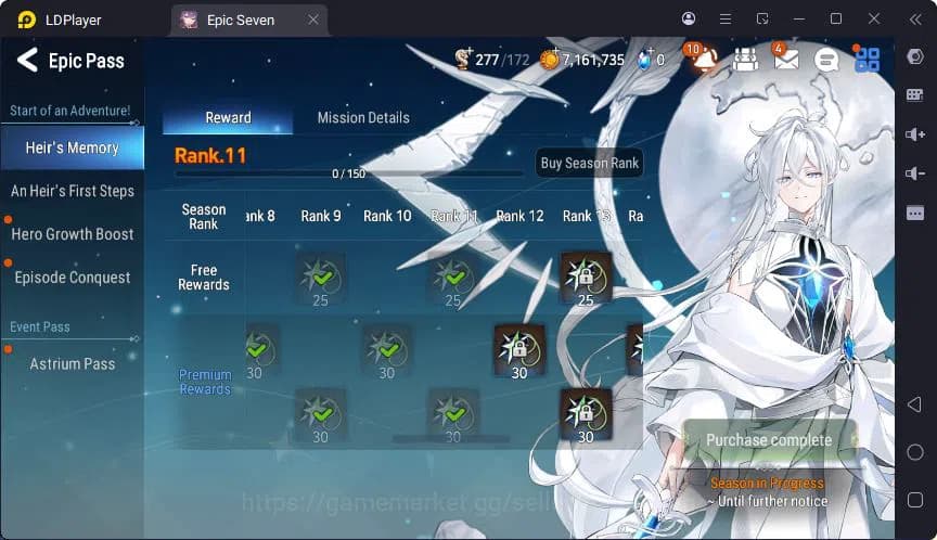 Epic Seven Accounts Global | LOTS | Tieria | Astromancer Elena | Vildr image 4