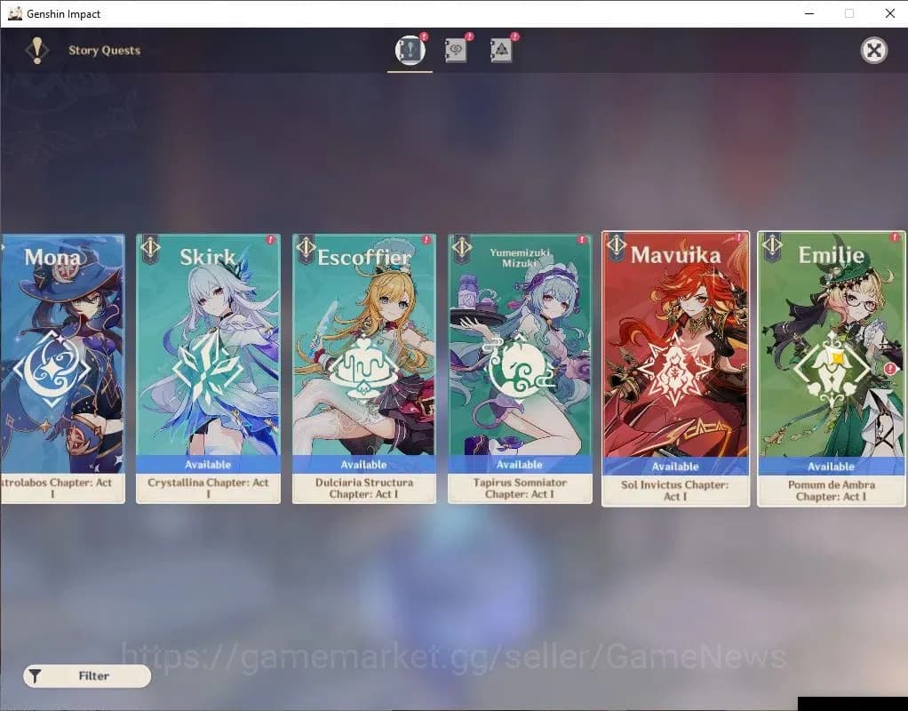 Genshin Impact Accounts Asia|AR57|7 Limit +8(*5Wep)|Clorinde+Sign,FurinaC6 image 15