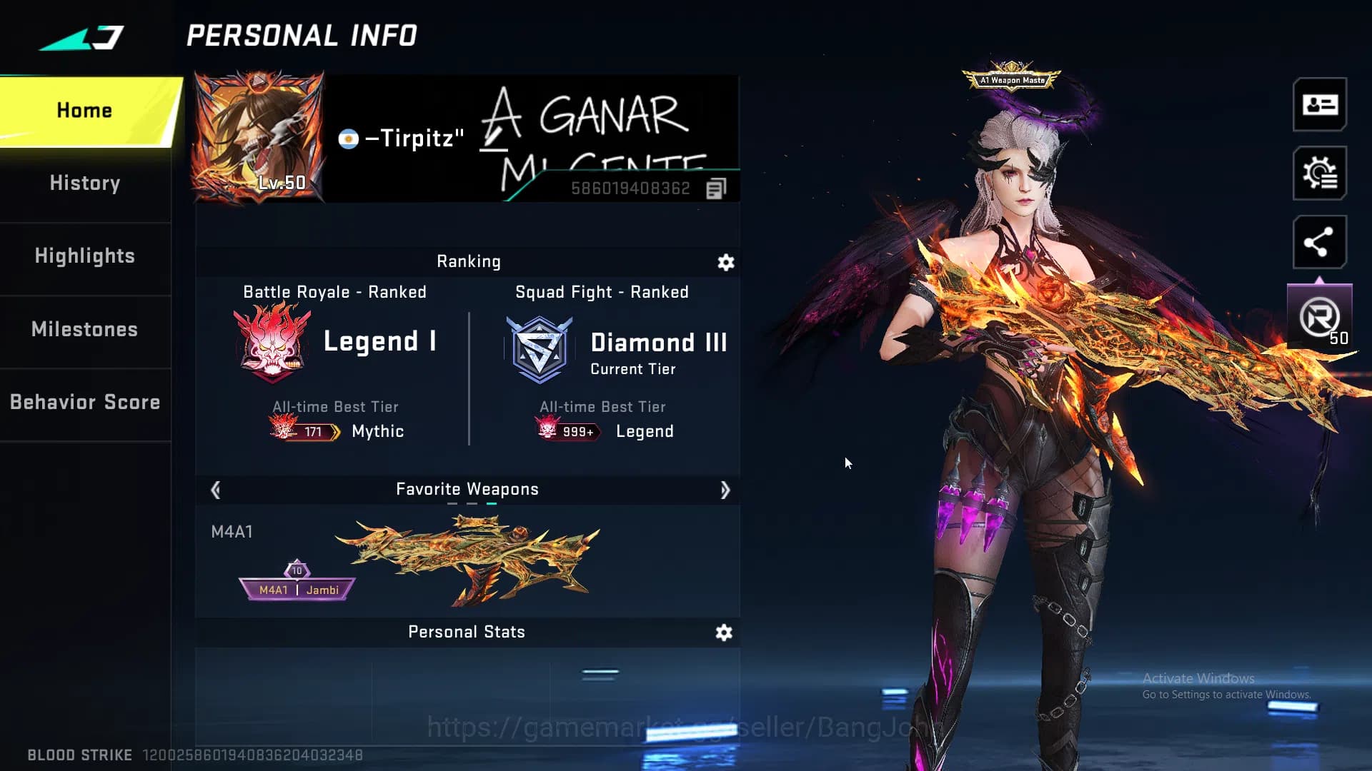 Blood Strike Accounts ASIA | 1 Evo + 6 Eternal | Evo M4, Eternal KAG (In image 1