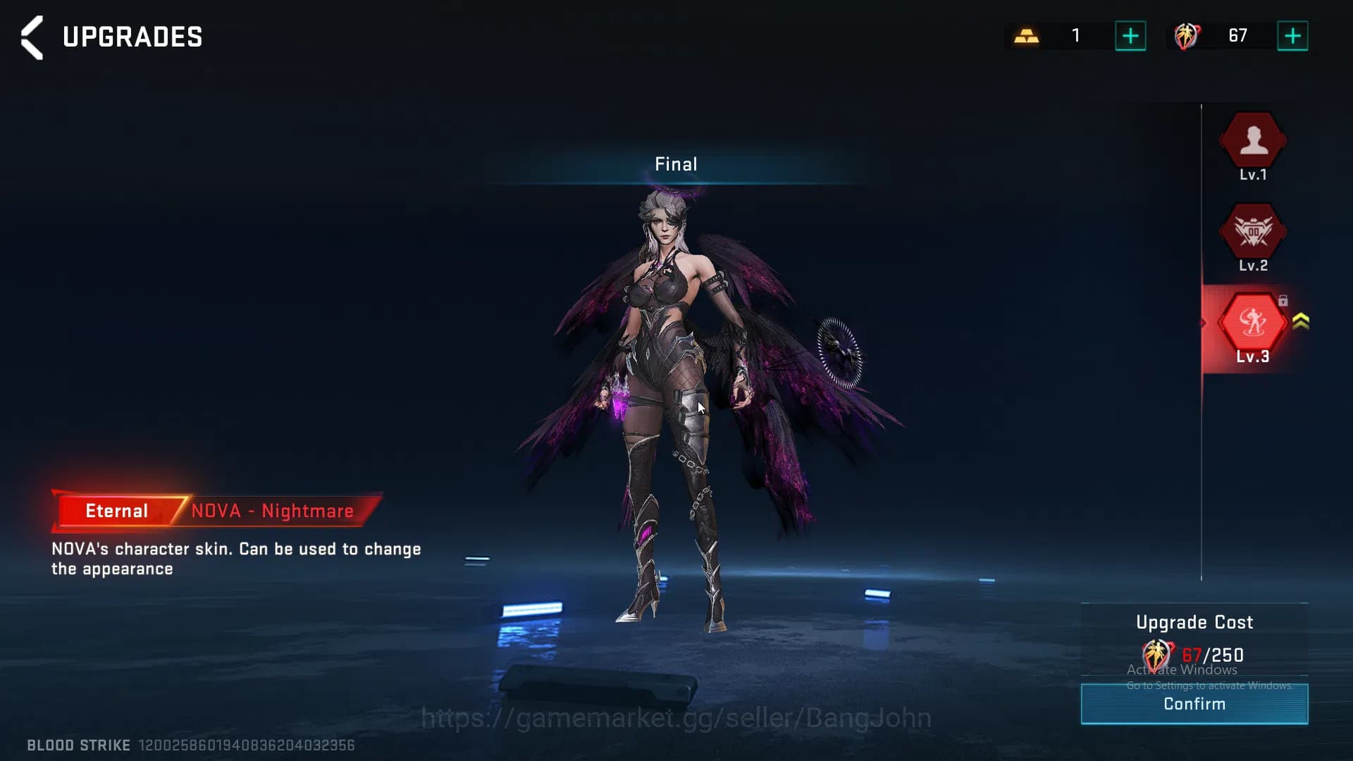 Blood Strike Accounts ASIA | 1 Evo + 6 Eternal | Evo M4, Eternal KAG (In image 2