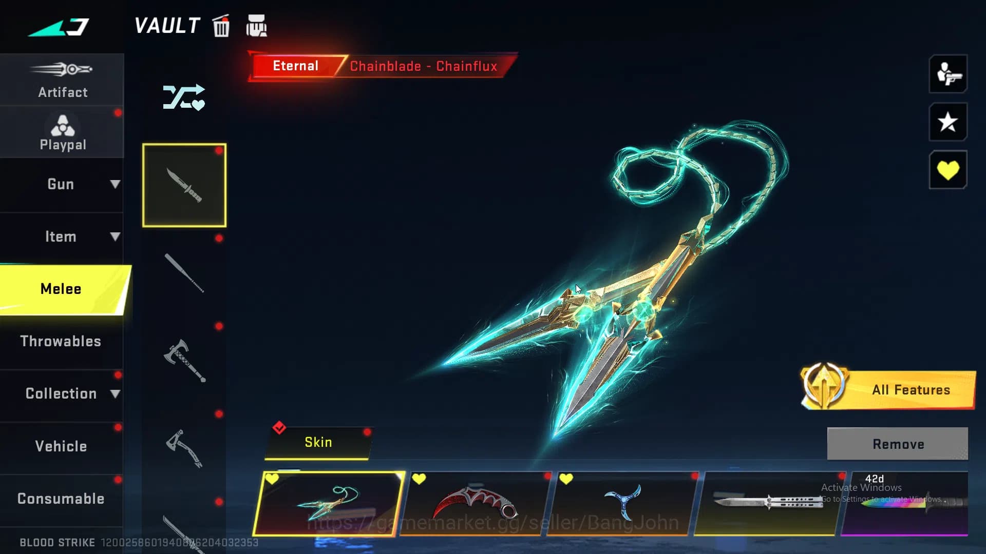 Blood Strike Accounts ASIA | 1 Evo + 6 Eternal | Evo M4, Eternal KAG (In image 3