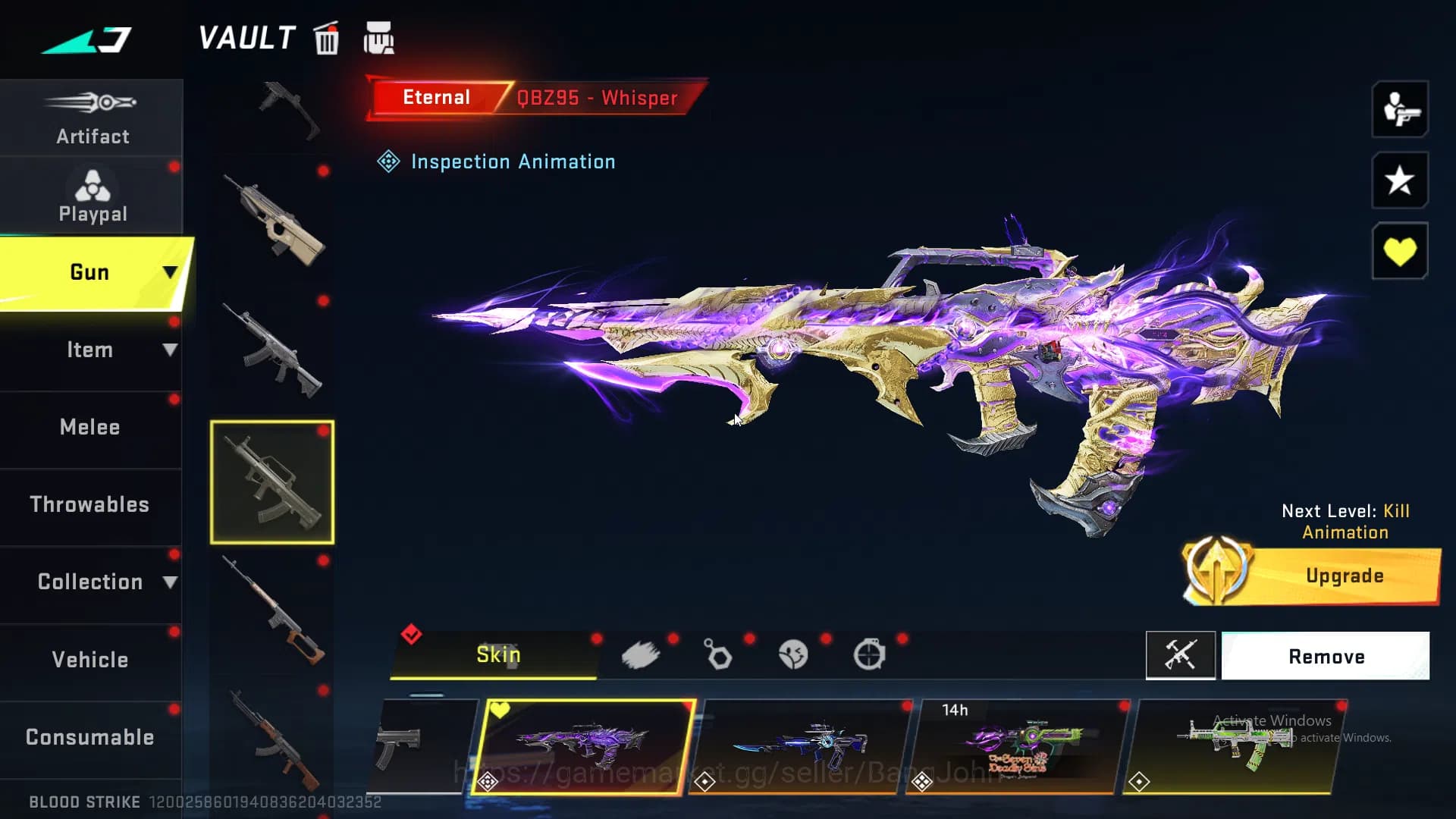 Blood Strike Accounts ASIA | 1 Evo + 6 Eternal | Evo M4, Eternal KAG (In image 4