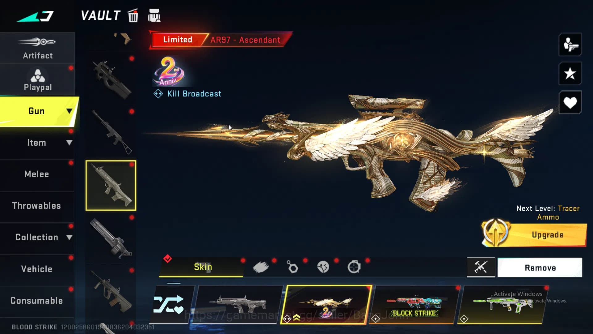 Blood Strike Accounts ASIA | 1 Evo + 6 Eternal | Evo M4, Eternal KAG (In image 9