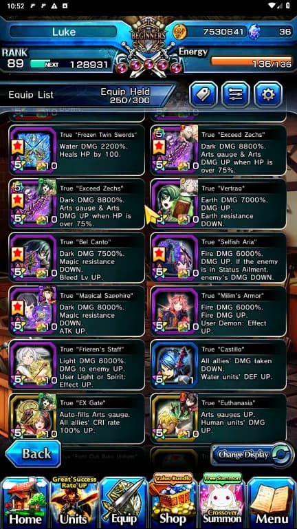 Grand Summoners Accounts GLOBAL | Ascend 17 | Frieren, Rimuru, Fen, Gabimar image 10