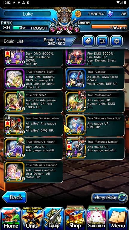 Grand Summoners Accounts GLOBAL | Ascend 17 | Frieren, Rimuru, Fen, Gabimar image 11