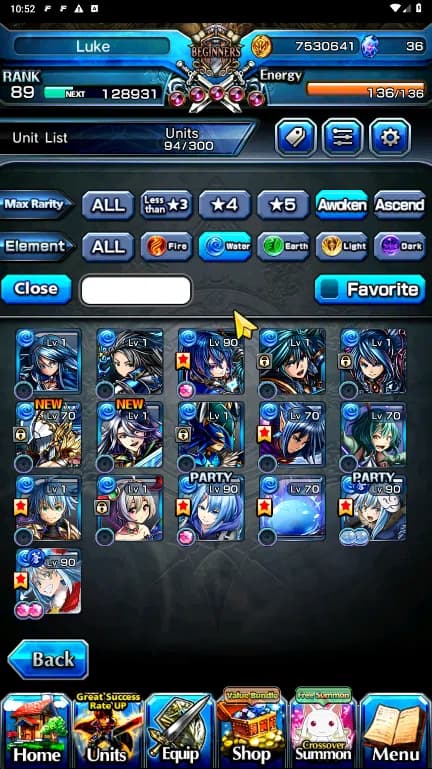 Grand Summoners Accounts GLOBAL | Ascend 17 | Frieren, Rimuru, Fen, Gabimar image 5