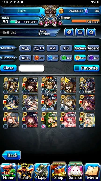 Grand Summoners Accounts GLOBAL | Ascend 17 | Frieren, Rimuru, Fen, Gabimar image 7