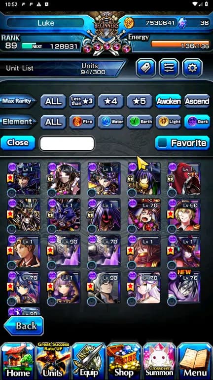 Grand Summoners Accounts GLOBAL | Ascend 17 | Frieren, Rimuru, Fen, Gabimar image 8