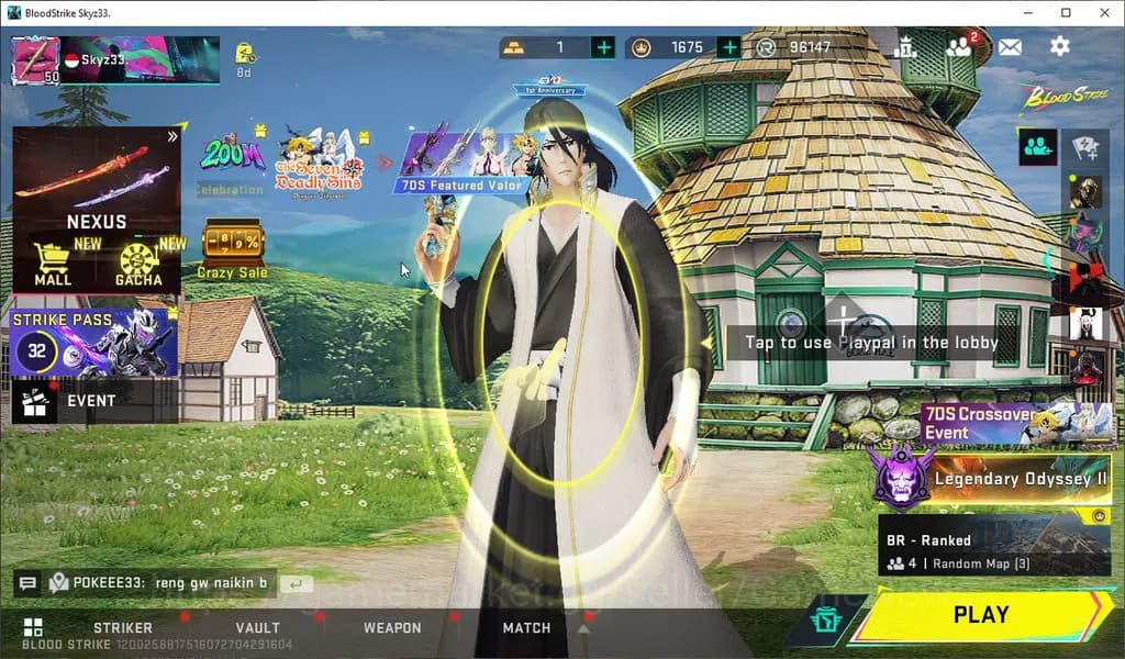 Blood Strike Accounts ASIA|Collab 7DS(AK47,QBZ95),BLEACH Byakuya,EVA[MCX image 1