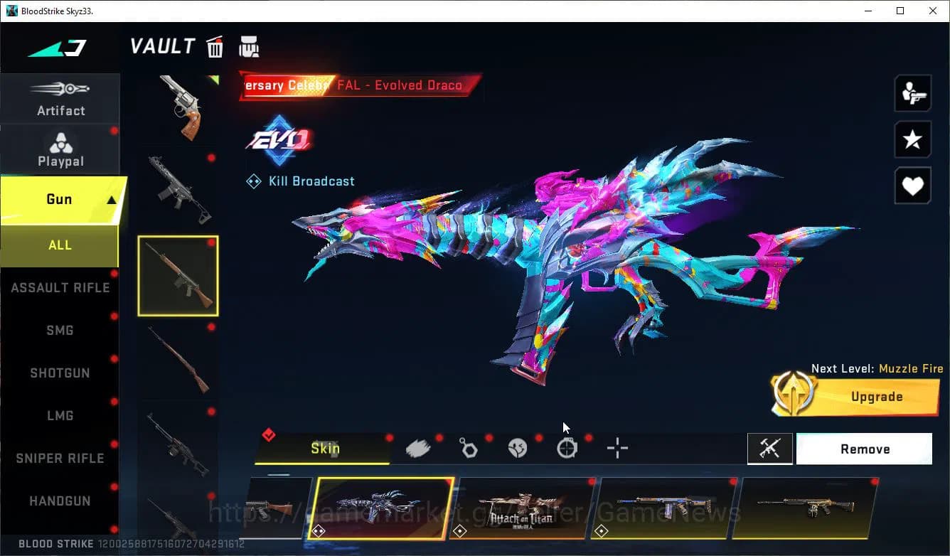 Blood Strike Accounts ASIA|Collab 7DS(AK47,QBZ95),BLEACH Byakuya,EVA[MCX image 13