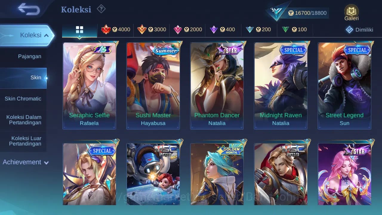 Mobile Legends: Bang Bang Accounts GLOBAL Hero 51 Skin 72 | Luckybox Freya Ruby | Dta image 10