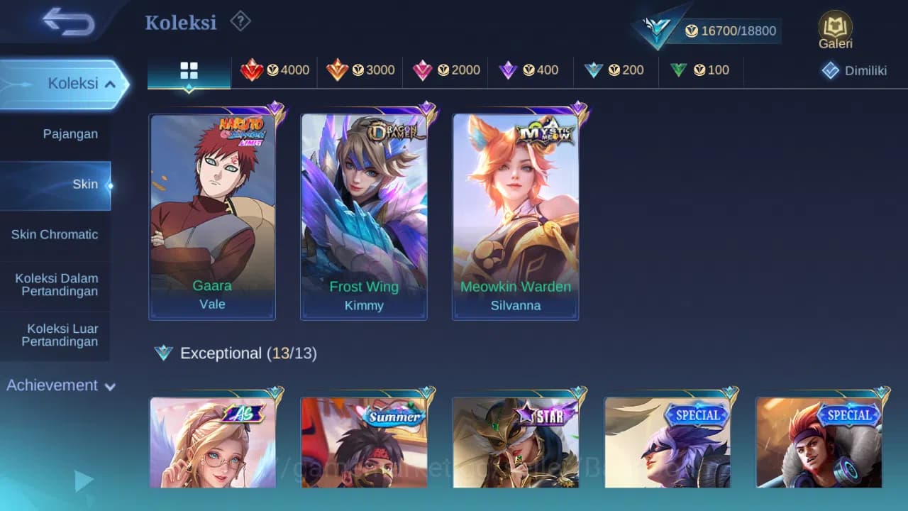 Mobile Legends: Bang Bang Accounts GLOBAL Hero 51 Skin 72 | Luckybox Freya Ruby | Dta image 11