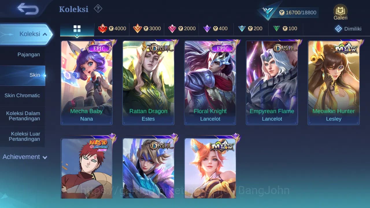 Mobile Legends: Bang Bang Accounts GLOBAL Hero 51 Skin 72 | Luckybox Freya Ruby | Dta image 12