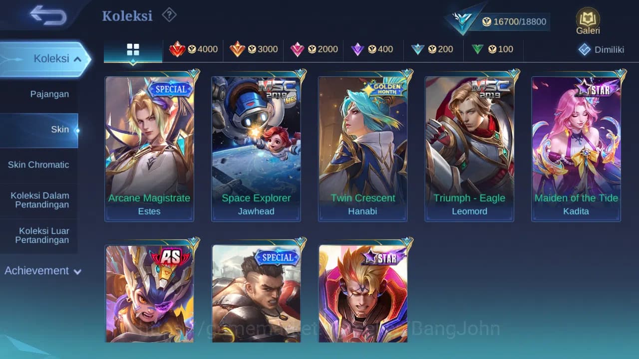 Mobile Legends: Bang Bang Accounts GLOBAL Hero 51 Skin 72 | Luckybox Freya Ruby | Dta image 9