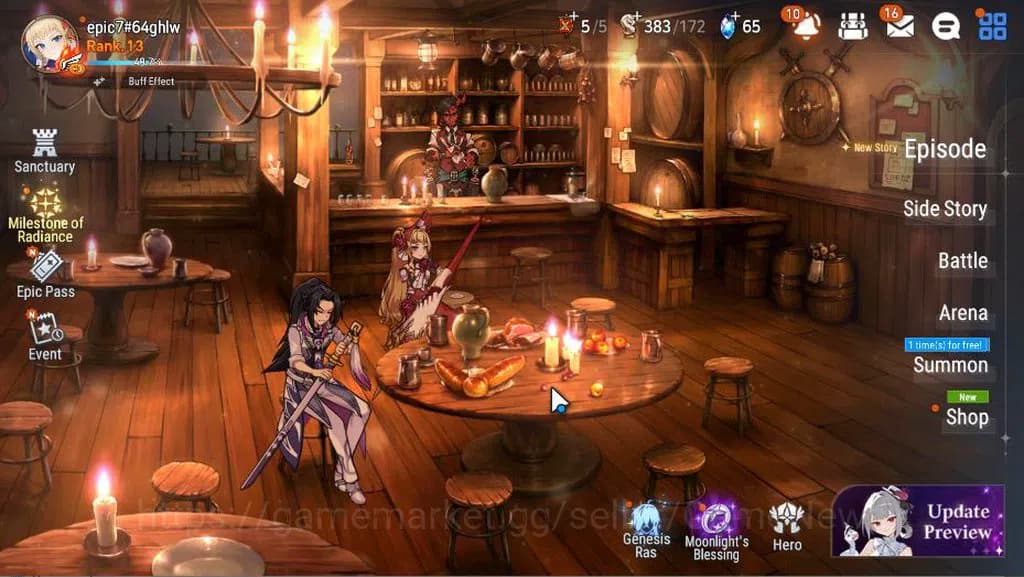 Epic Seven Accounts GLOBAL Unverif|New Era|2 ML(Salome, NC Landy)+ Set image 1