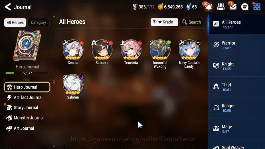 Epic Seven Accounts GLOBAL Unverif|New Era|2 ML(Salome, NC Landy)+ Set image 19
