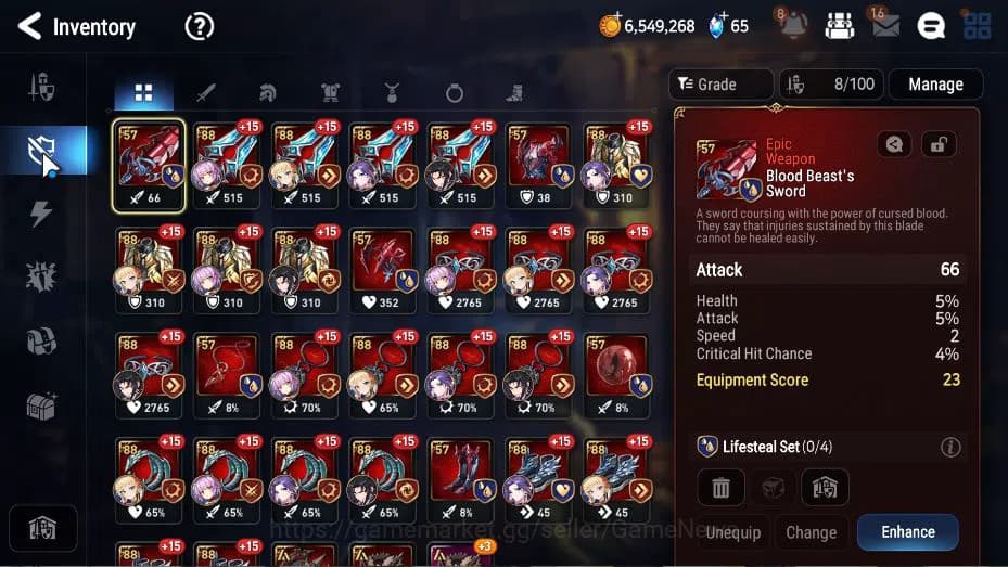 Epic Seven Accounts GLOBAL Unverif|New Era|2 ML(Salome, NC Landy)+ Set image 8