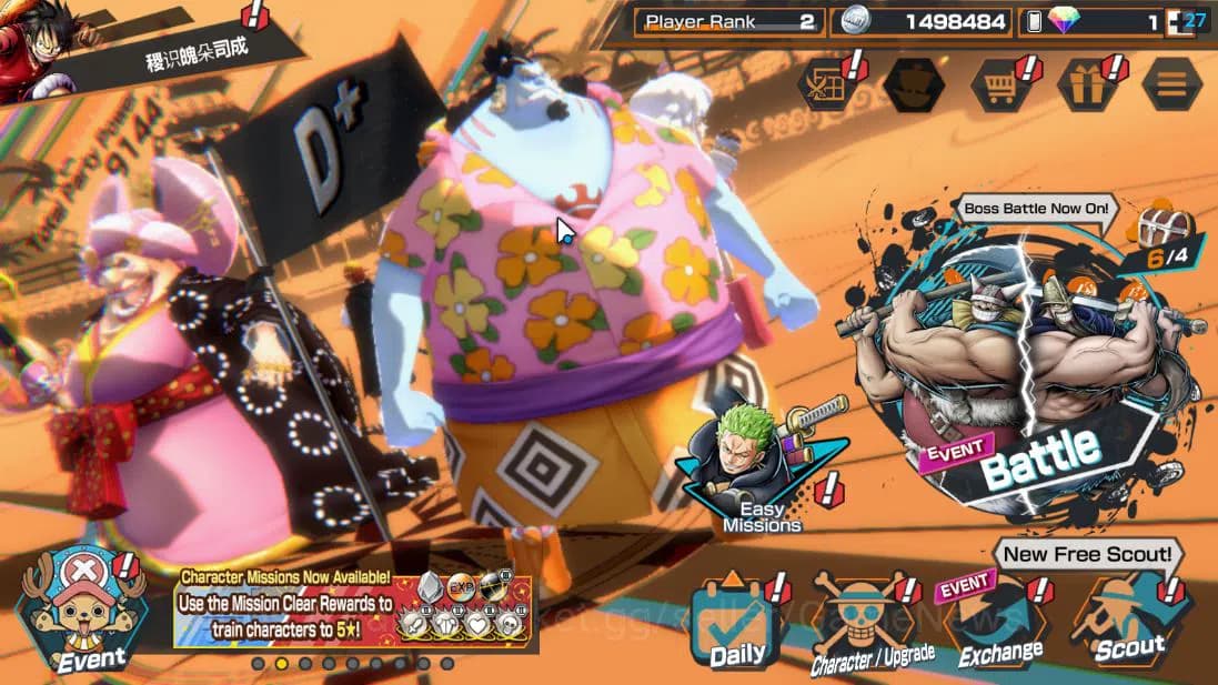 One Piece Bounty Rush Accounts Global|4 EX |5 elder St,Ethanborn V.Nusjuro,Battle image 1