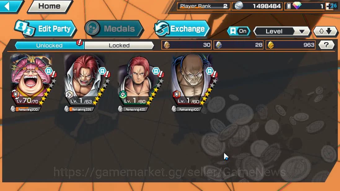 One Piece Bounty Rush Accounts Global|4 EX |5 elder St,Ethanborn V.Nusjuro,Battle image 3