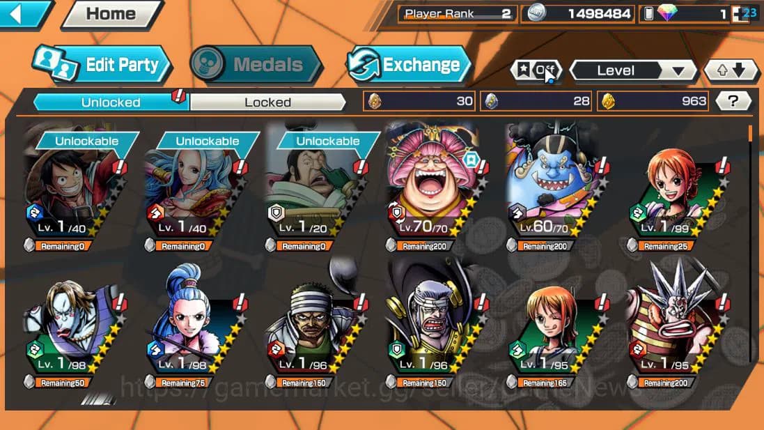 One Piece Bounty Rush Accounts Global|4 EX |5 elder St,Ethanborn V.Nusjuro,Battle image 4