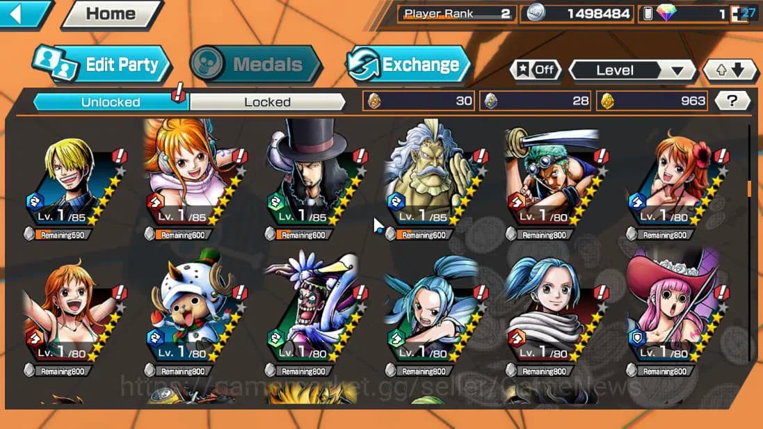 One Piece Bounty Rush Accounts Global|4 EX |5 elder St,Ethanborn V.Nusjuro,Battle image 6