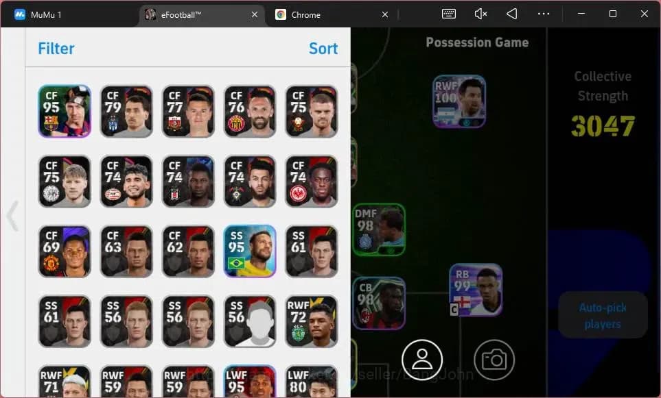 eFootball Accounts ANDROID|PW 3047|Epc Gerrard|Epc Ruud Gullit|Epc Sh image 3