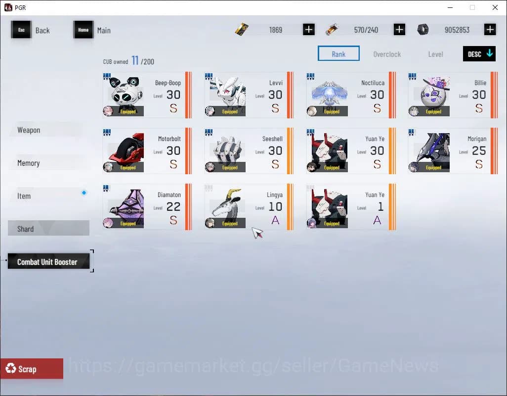 Punishing: Gray Raven Accounts Asia|Lv 99|[S LuciaCW,SS Ishmael,SSS BiancaC,SS Lu image 5