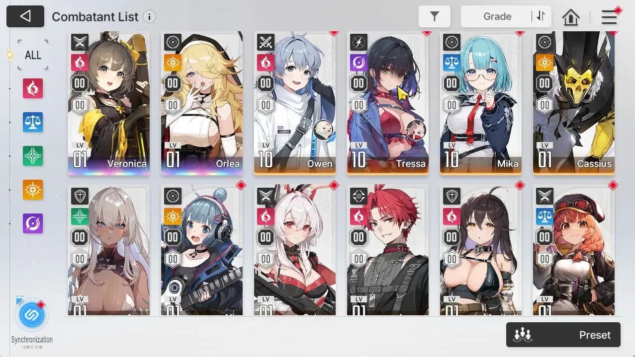 Chaos Zero Nightmare Accounts ASIA Lv54|8 SSR[HeidemariM1,Rita,Tiphera,Chizuru+S image 4