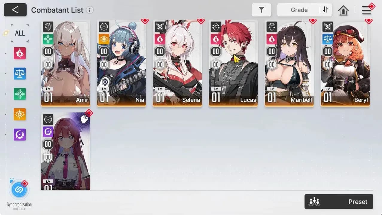 Chaos Zero Nightmare Accounts ASIA Lv54|8 SSR[HeidemariM1,Rita,Tiphera,Chizuru+S image 5
