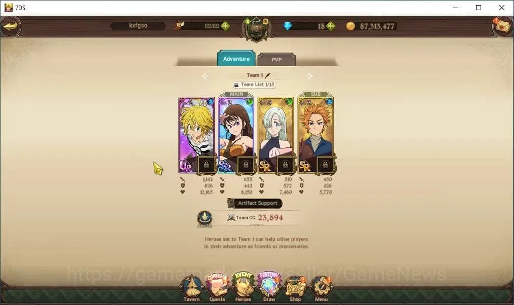 The Seven Deadly Sins: Grand Cross Accounts Asia|616K CC|1 LR + 4 UR+Collab Rezero|Elizabeth,N image 8