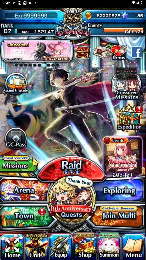 Grand Summoners Accounts GLOBAL | Ascend 25 | Saitama TW ,Shiro TW,Fen TW , image 1