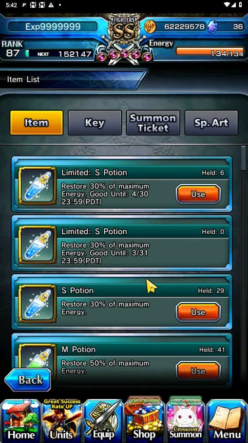 Grand Summoners Accounts GLOBAL | Ascend 25 | Saitama TW ,Shiro TW,Fen TW , image 2