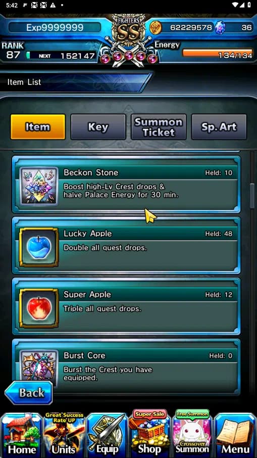 Grand Summoners Accounts GLOBAL | Ascend 25 | Saitama TW ,Shiro TW,Fen TW , image 3