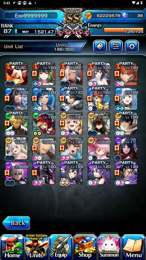 Grand Summoners Accounts GLOBAL | Ascend 25 | Saitama TW ,Shiro TW,Fen TW , image 6