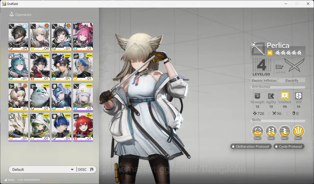 Arknights: Endfield Accounts Starter Skip Tutor | Asia | Yvonne DETAIL check S image 1