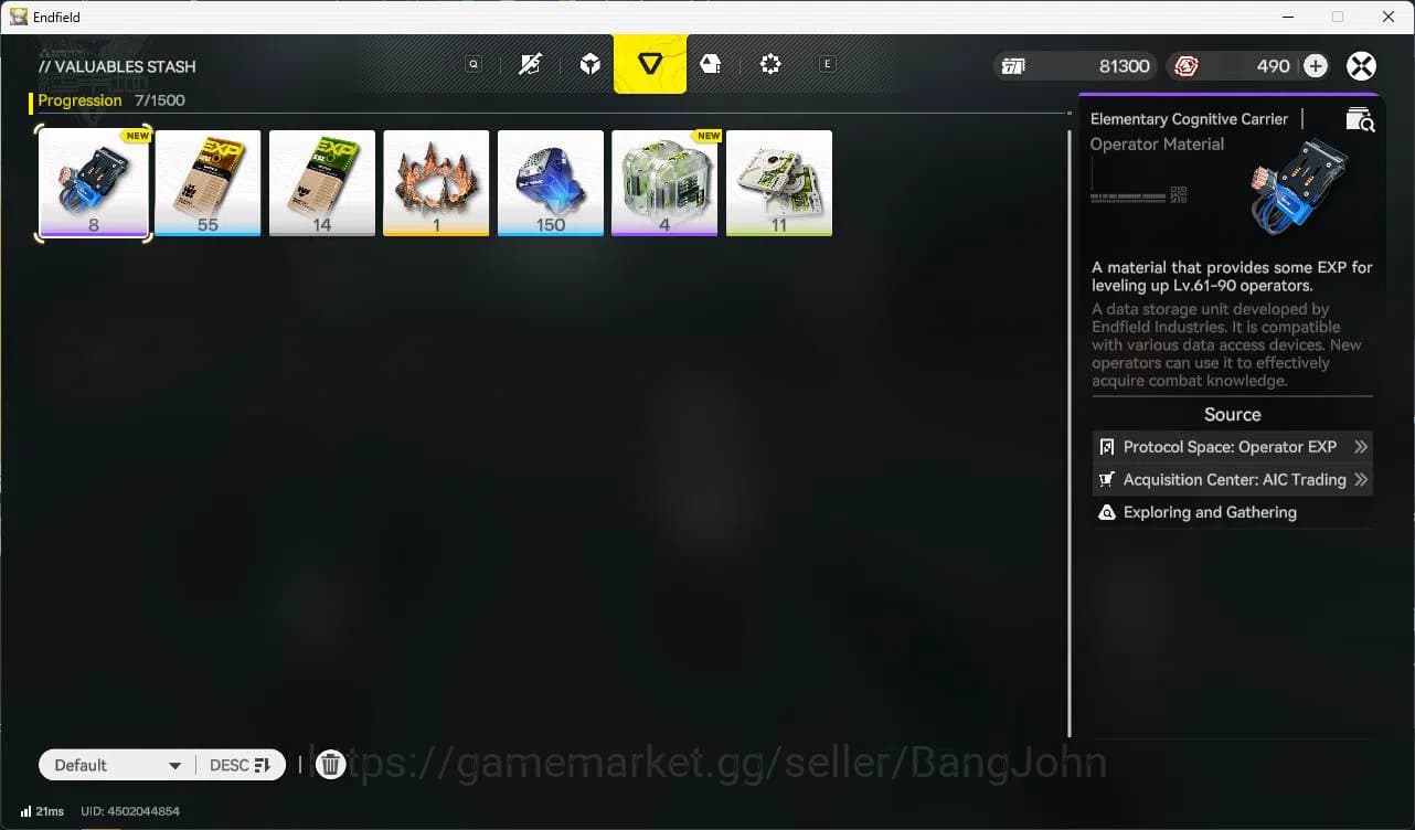 Arknights: Endfield Accounts Starter Skip Tutor | Asia | Yvonne DETAIL check S image 4