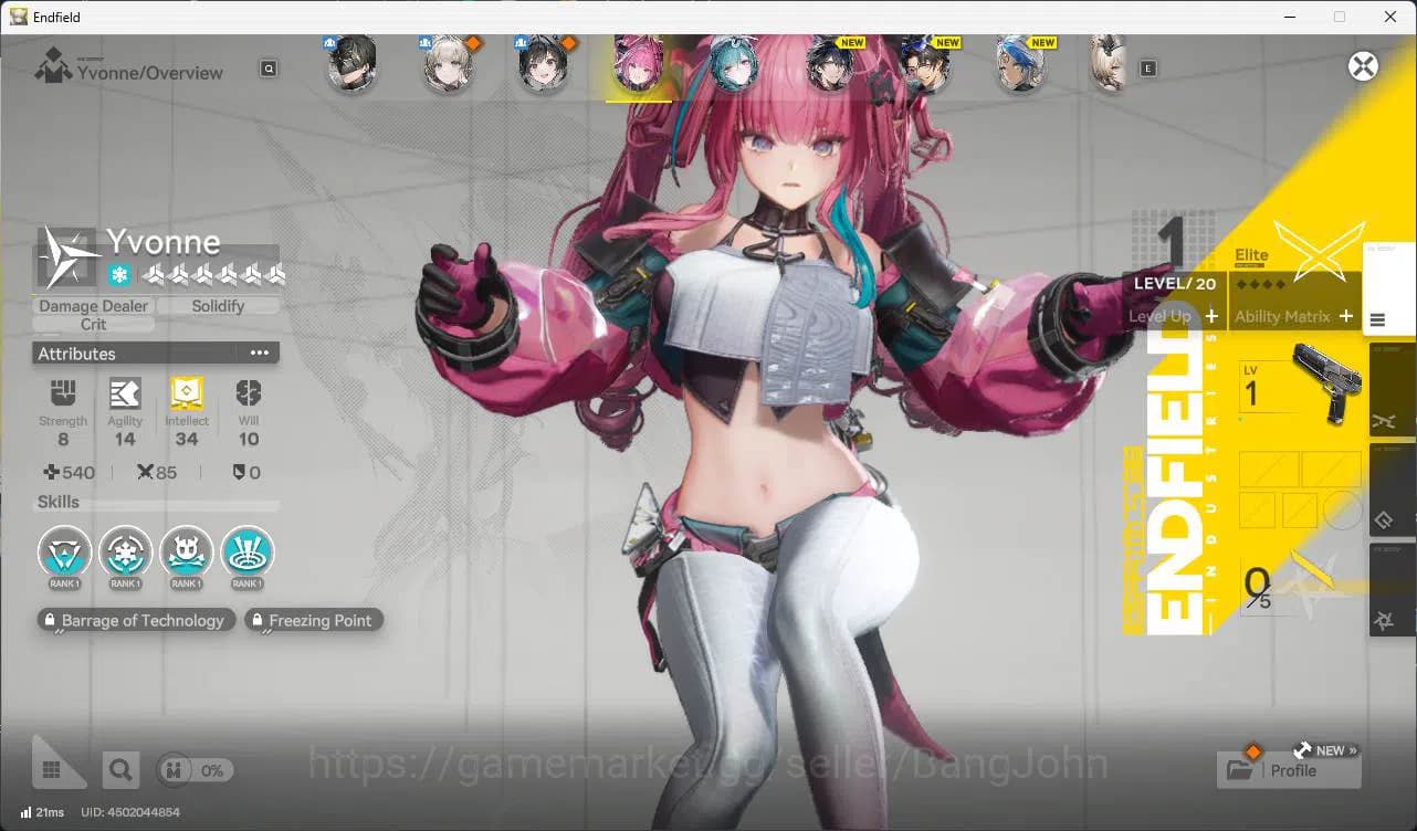 Arknights: Endfield Accounts Starter Skip Tutor | Asia | Yvonne DETAIL check S image 6