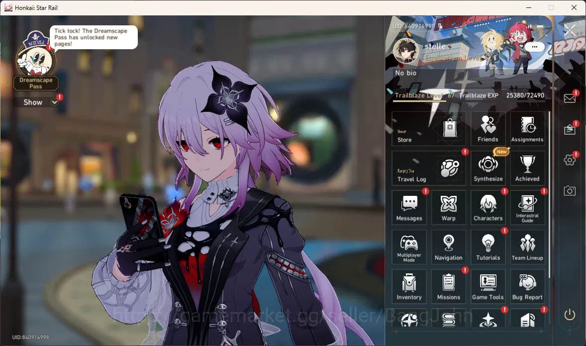 Honkai Star Rail Accounts ASIA | TL 67, dan heng terrae, evernight, luocha, image 1