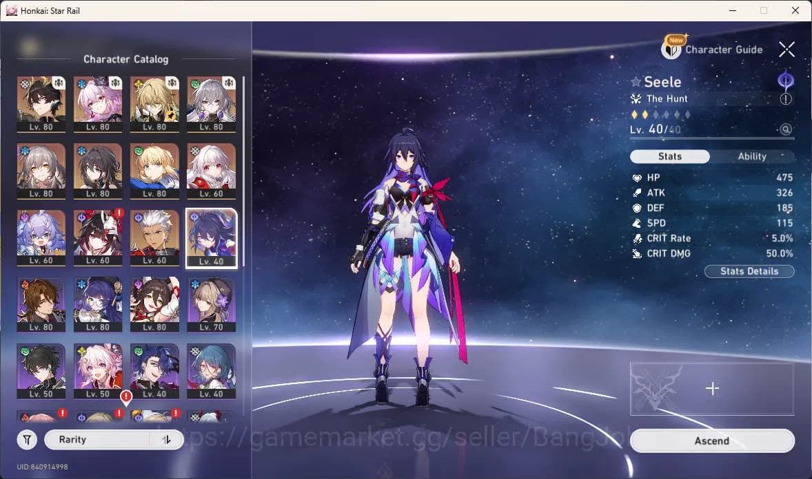 Honkai Star Rail Accounts ASIA | TL 67, dan heng terrae, evernight, luocha, image 7