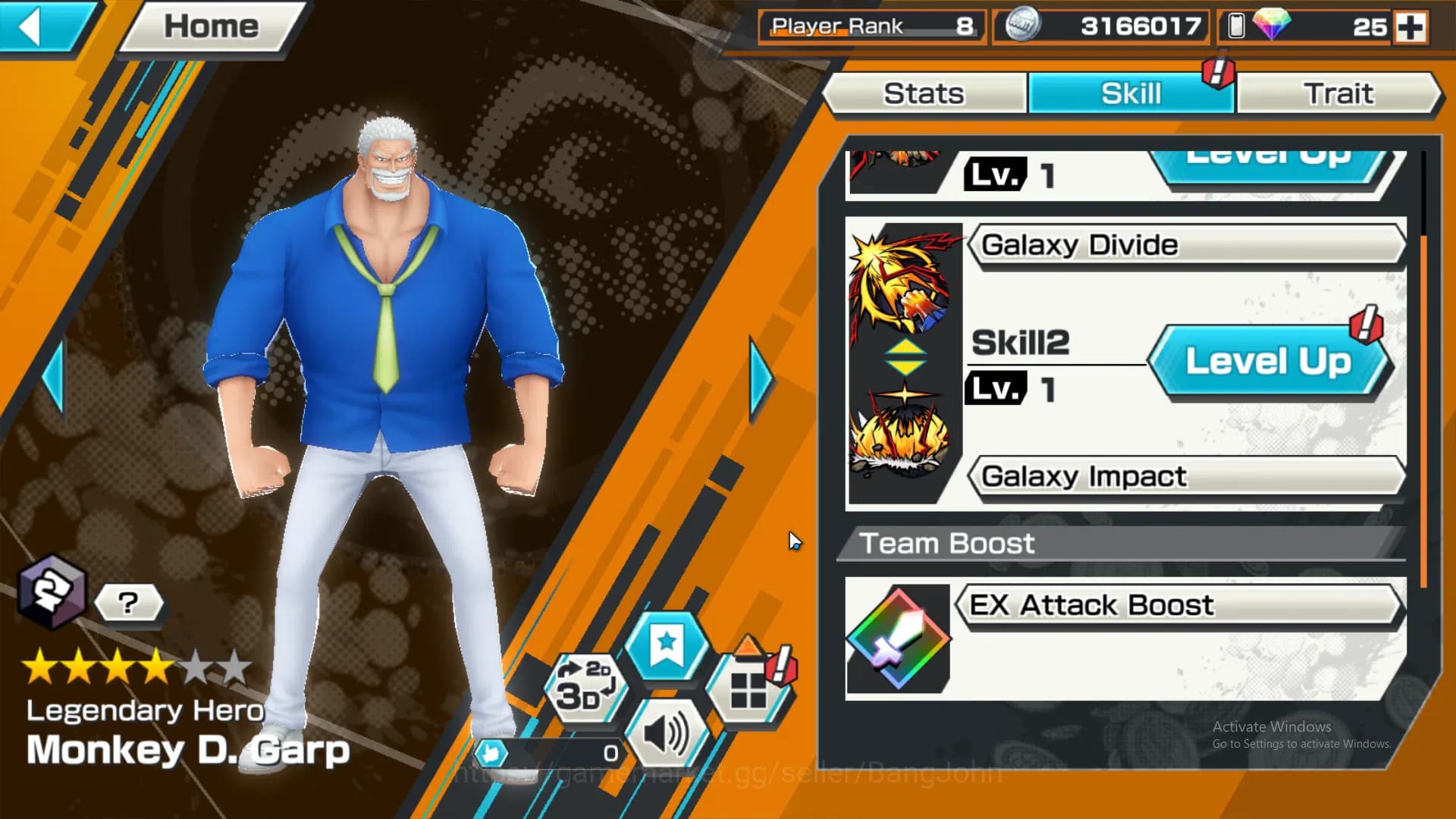One Piece Bounty Rush Accounts GLOBAL | EX3 | Max 4 | Great Pirate Newgate, Borsa image 9