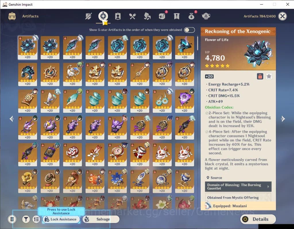 Genshin Impact Accounts ASIA|AR 57|10 Limited + 2(*5Weapon)|ArlecchC1,Mual image 11