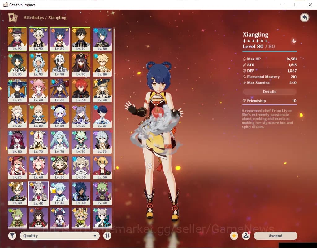 Genshin Impact Accounts ASIA|AR 57|10 Limited + 2(*5Weapon)|ArlecchC1,Mual image 15