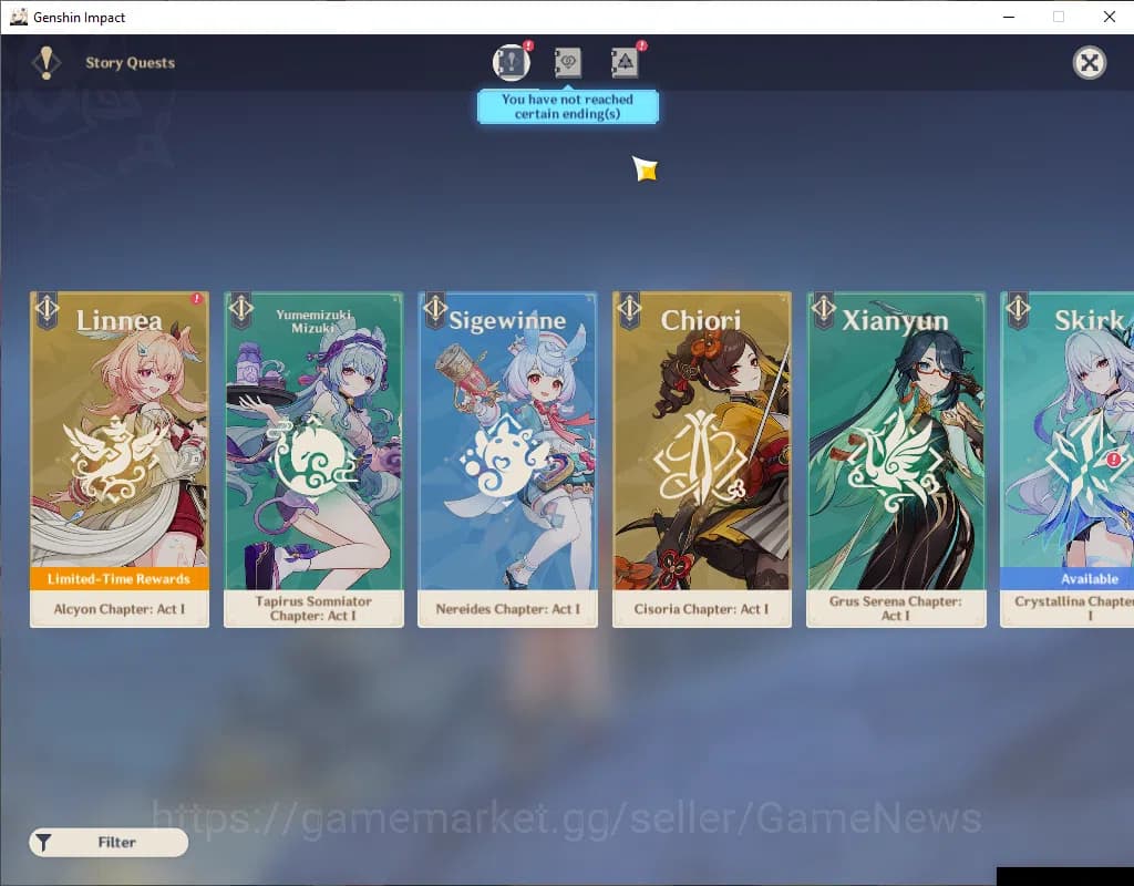 Genshin Impact Accounts ASIA|AR 57|10 Limited + 2(*5Weapon)|ArlecchC1,Mual image 5
