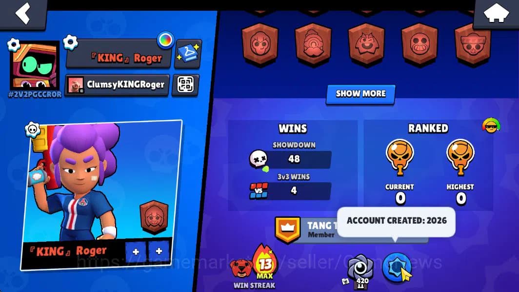 Brawl Stars Accounts 1007 Trophy |16 Brawlers 3 MAX Lvl (Shelly,Penny,A image 5